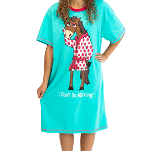 Don't Do Mornings Horse Nightshirt