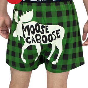 Moose Caboose Plaid Boxer