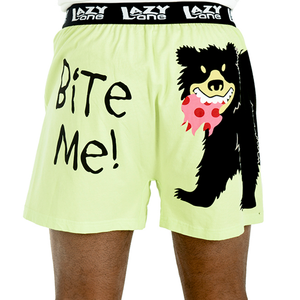 Bite Me Black Bear Boxer