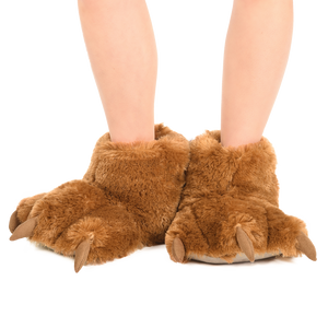 Brown Bear Paw Slipper