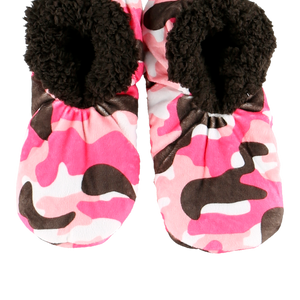 Pink Camo Deer Fuzzy Feet