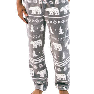 Nordic Bear Unisex Fleece PJ Pants