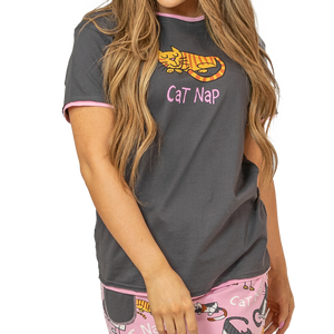 Cat Nap Womens Tee