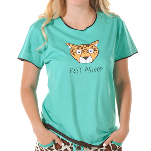 Fast Asleep - Cheetah | Women's Regular Fit Tee