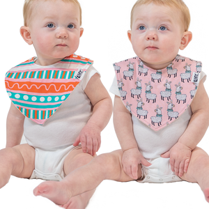 Llama | 2 Pack - Infant Bandana Bib
