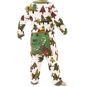 No Peeking Infant Reindeer Onesie Flapjack