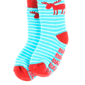 Moose Stripe Infant Sock