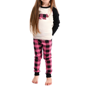 Bear Plaid Kid PJ Set