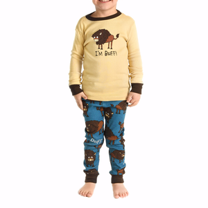 I'm Buff Boy Kid PJ Set