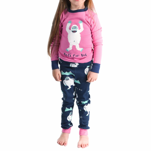 Yeti for Bed Girl Kid PJ Set