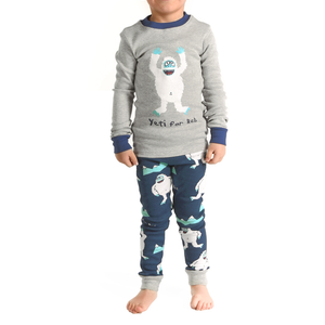 Yeti For Bed Boy Kid PJ Set
