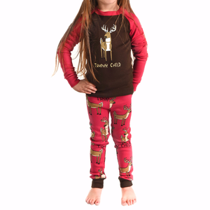 Girl Trophy Child Kid PJ Set