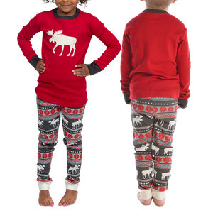Moose Fair Isle Kid PJ Set