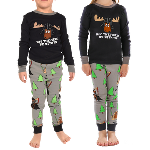 Forest Be With You Kid PJ Set