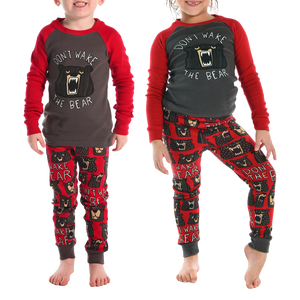 Don't Wake Bear Kid PJ Set