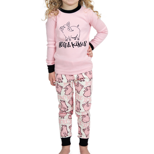 Hogs & Kisses - Pig Kid PJ Set