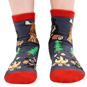 Happy Camper Kid Sock