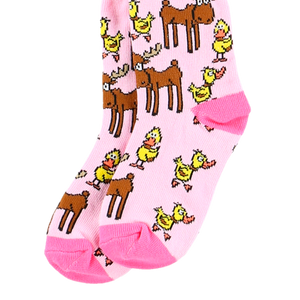 Girl Duck Moose Kid Sock
