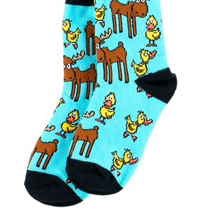 Boy Duck Moose Kid Sock