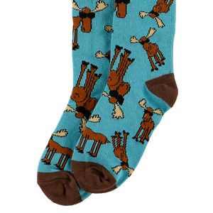 Don't Moose Blue Kid Sock