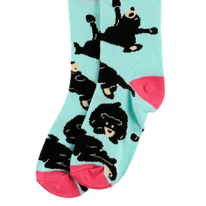 Bearly Awake Blue Sock