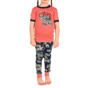 Dream Big Elephant Kid PJ Set