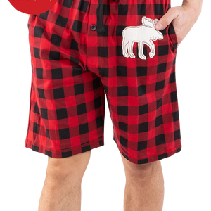 Moose Plaid | Men's Pajama Shorts