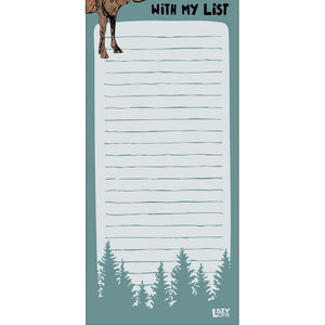 Don't Moose With My List Notepad