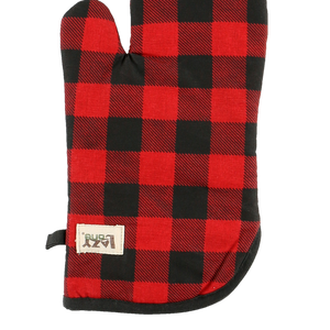 Red Plaid Oven Mitt