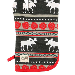 Moose Fair Isle Oven Mitt