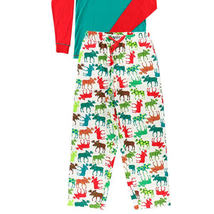 Pattern Moose | Men's Pajama Set