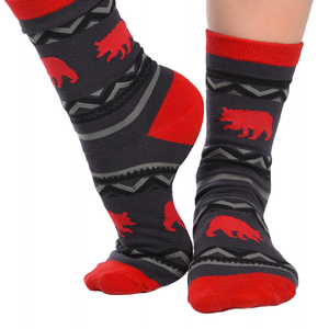 Cabin Bear Crew Sock
