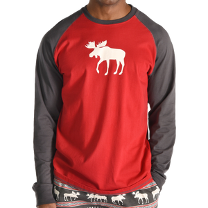 Mens Moose Fair Isle Tee