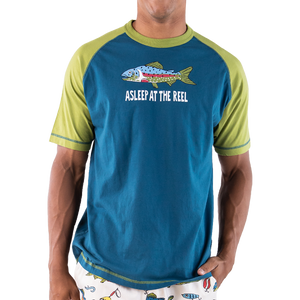 Asleep at the Reel -Fish Men's PJ Tee