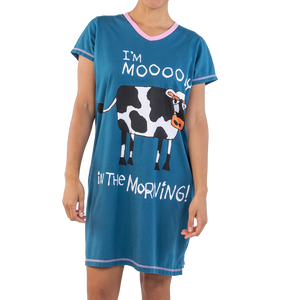 Moody In The Morning Vneck Nightshirt