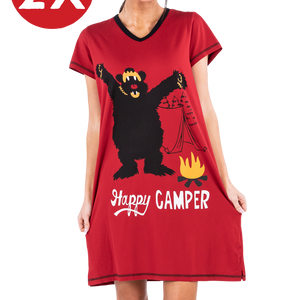 Happy Camper Vneck Nightshirt