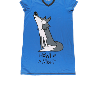 Howl Of A Night Vneck Nightshirt