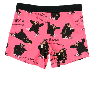 Bear in the Mornings Womens Boxer