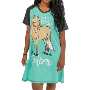 Pasture Bedtime - Horse | Women's V-neck Nightshirt